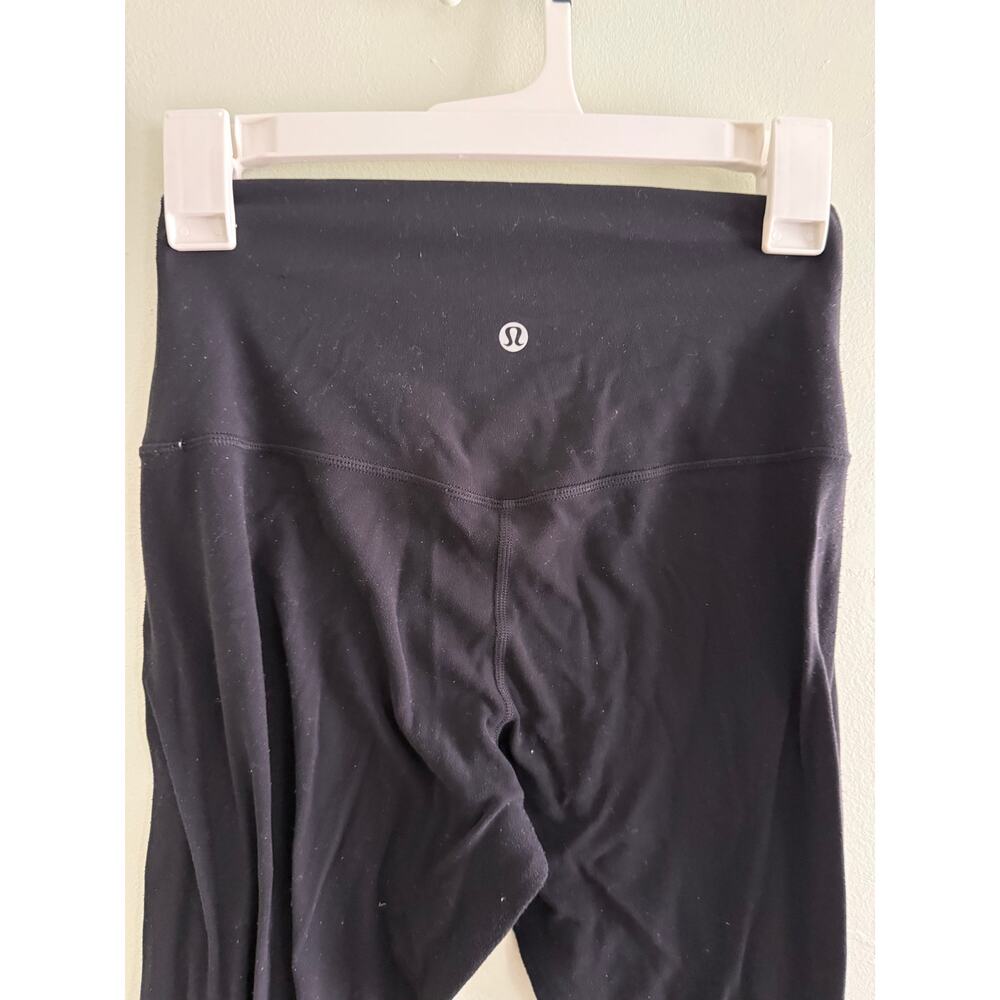 Lululemon | Black High Waist Align Leggings Cropped 23” Activewear Workout - Picture 7 of 11